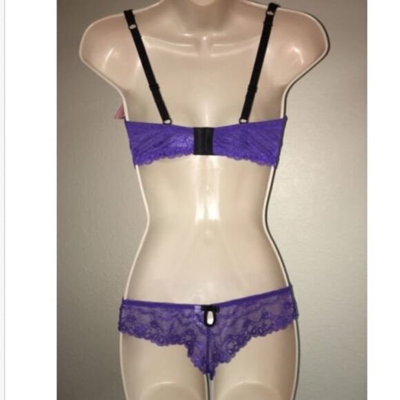 Affinitas 3pc Set Bra Panty Babydoll 34D Large NWT - Picture 3 of 6